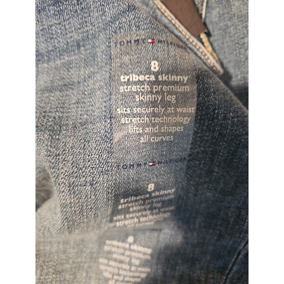 Tommy‎ Hilfiger Tribeca Th Flex Raw Cuff Skinny Jeans Size 8 (J4) - Picture 10 of 10